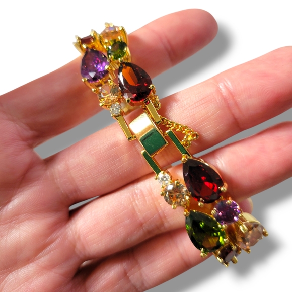 ✨️HP✨️Daniel Steiger | NIB Elegant "Nevada Rainbow" Gemstone Bracelet (OS) - Picture 7 of 8